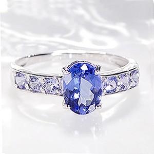 K18 WG ゴールド 指輪 リング カラーストーン タンザナイト 12月  