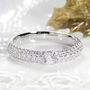 ダイヤ リング パヴェリング Pt900 プラチナ 指輪 ダイヤモンド 9号】指輪 PT900 プラチナ ダイヤモンド 2.0ct パヴェ リング