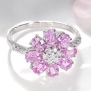 K18 WG ゴールド ダイヤモンド ダイヤ カラーストーン サファイア  