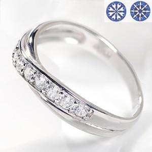 pt900 プラチナ ダイヤモンド ダイヤ 指輪 リング 0.3ct ハート＆キューピット 10粒 ...