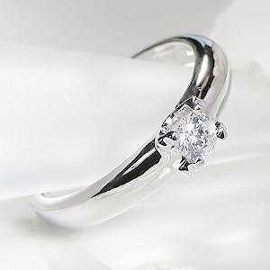 pt900 プラチナ ダイヤモンド ダイヤ 指輪 リング 一粒 0.2ctUP SI