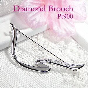 pt900 1.0ct ダイヤモンド パヴェ ブローチ ジュエリー アクセサリー