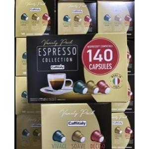 カプセル コーヒー カフィタリー コストコ コーヒーカプセル 140個入×2箱 コストコ（Costco） CAFFITALY カフィタリー ネスプレッソ 互換