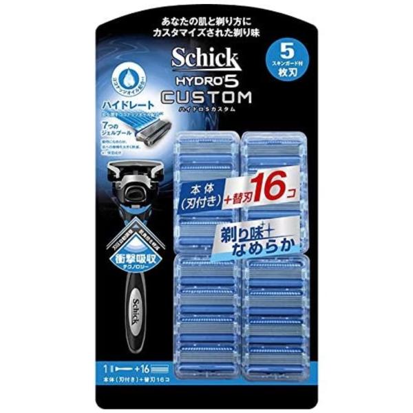 ★カスタム★シック ハイドロ5 カスタム 5枚刃替刃17個入 SchickHYDRO5 ホルダー1本...