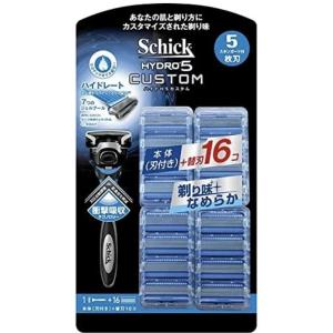 ★カスタム★シックハイドロ5 カスタム【送料無料！】 5枚刃　替刃17個入 Schick　HYDRO...