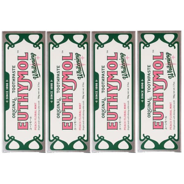 ユーシモール ホワイトピンク 歯みがき ピーチフローラルミントの香り 106g  医薬部外品 銀座ス...