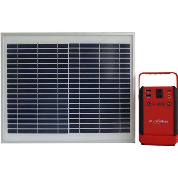 富士倉 ソーラーマルチファンクションポータブルバッテリー BA-80 地震停電 車中泊 キャンプ用品...