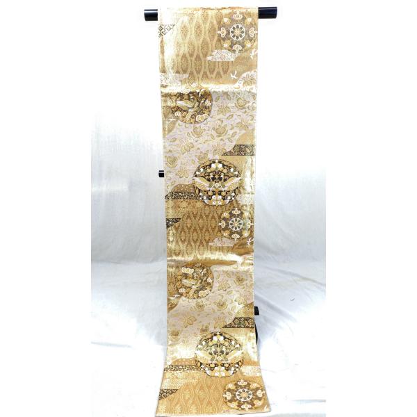 【used】着物袋帯『孔雀』　和装　着物　帯　中古品