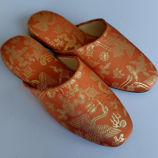 日本サイズ【30cm】着物リメイク和風スリッパ　高級感　日本製　大きめ　袋帯リメイク　スリッパ　履物...