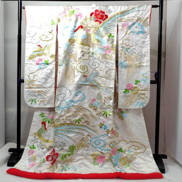 【used】着物『打掛』舞台衣装　インテリア　kimono uchikake　和装　花嫁衣裳　日本　...