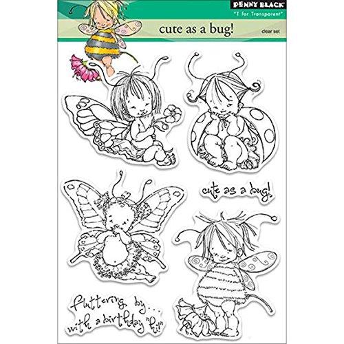 Penny Black Clear Stamps 5X7.5 Sheet-Cute As A Bug...