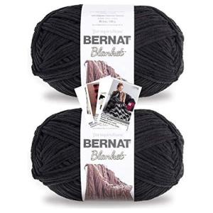 Bernat ブランケット糸 - ビッグボール10.5オンス - パターン入り2パック 石炭 並行輸入｜good-quality