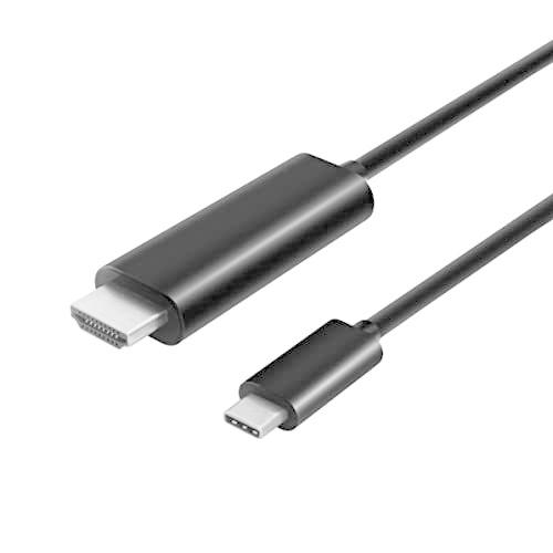 VISIONTEK 2m USB C/Thunderbolt 3 - HDMI2.0ケーブル M/M...