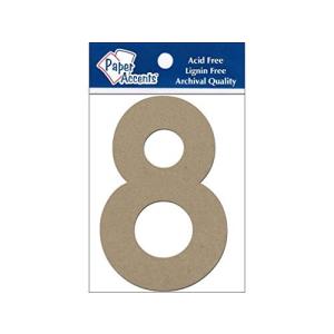 Chipboard Number 4 8 2pc Natural 並行輸入｜good-quality