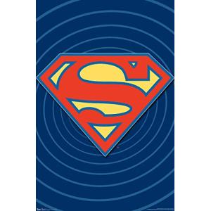 Trends International スーパーマン クラシックロゴ 22.375インチ x 34インチ 22.375 x 34  並行輸入｜good-quality