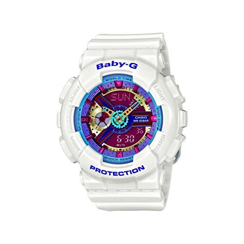 カシオ Baby-G 腕時計 マルチカラーの文字盤 ホワイト樹脂 マルチクオーツ レディース BA1...