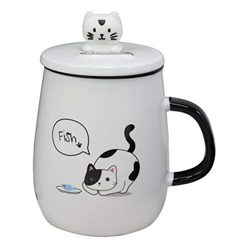 Ebros Whimsical Hungry Calico Kitty 猫 磁器コーヒーティーマグ ...