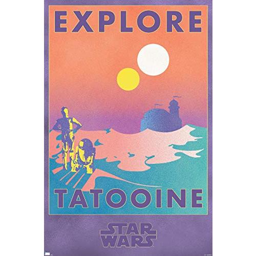 Trends International スターウォーズ Explore Tatooine ウォール...