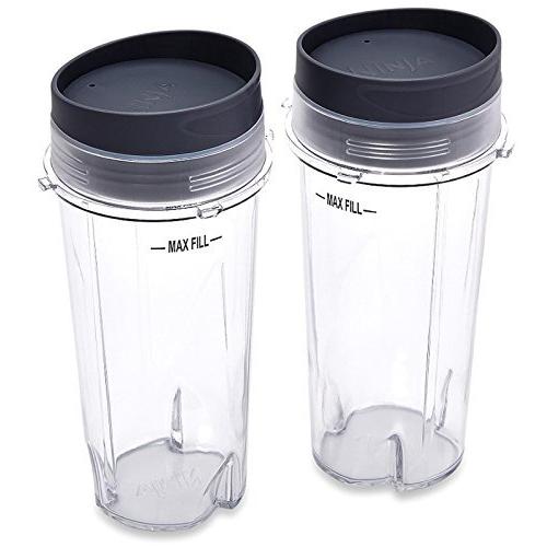 Ninja Blender Cup - 2 pack - 16 oz. Single Serve t...