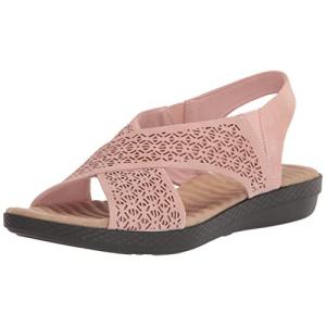 Easy Street Women's Claudia Wedge Sandal  Blush  7.5 Narrow 並行輸入｜good-quality