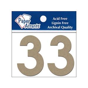 Chipboard Number 2 3 2pc Natural 並行輸入｜good-quality