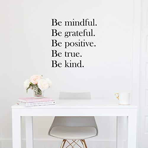 ビニール ウォール アート デカール - Be Mindful.Be Grateful. Be Po...
