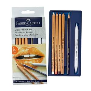 Faber-Castell クラシックスケッチセット グラファイト&パステルペンシルスケッチセット 6点 並行輸入｜good-quality