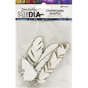 Dina Wakley Media Chipboard Shapes-Feathers -MDA74915 並行輸入｜good-quality