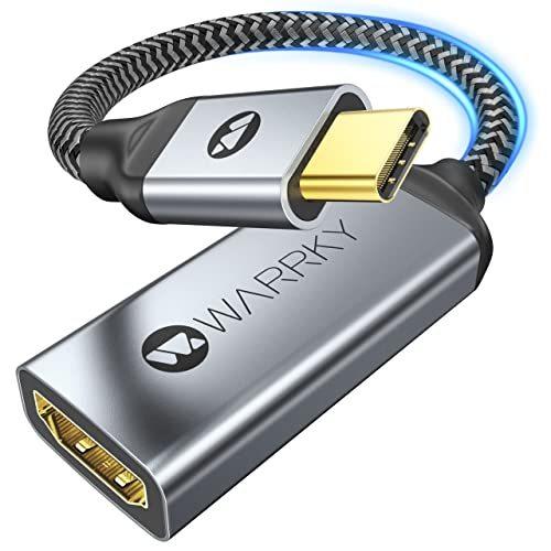 WARRKY USB C - HDMIアダプター 4K Thunderbolt 3 - HDMIコン...