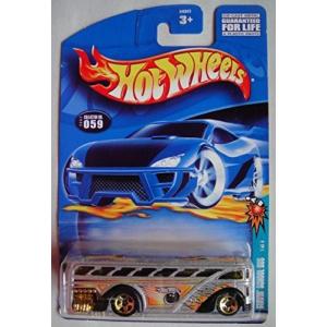 Hot Wheels シルバー/オレンジ サーフィン スクールバス #059 シリーズ 4/1 ゴールド 5スポークホイール 並行輸入｜good-quality