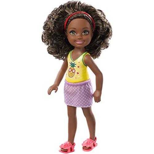 Barbie Club Chelsea Doll with Curly Brown Hair and...