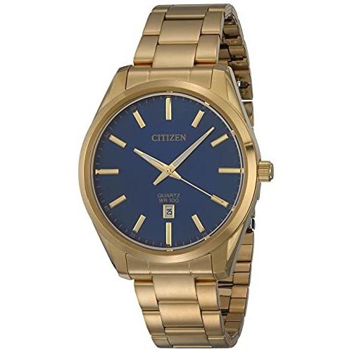 CITIZEN BI1032-58L Men&apos;s Quartz Watch blue /gold S...