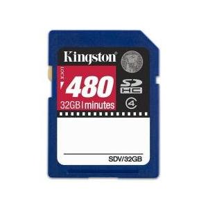 キングストン 32GB Video SDHCカード Class4 書込4MB/sec SDV/32GB 並行輸入｜good-quality