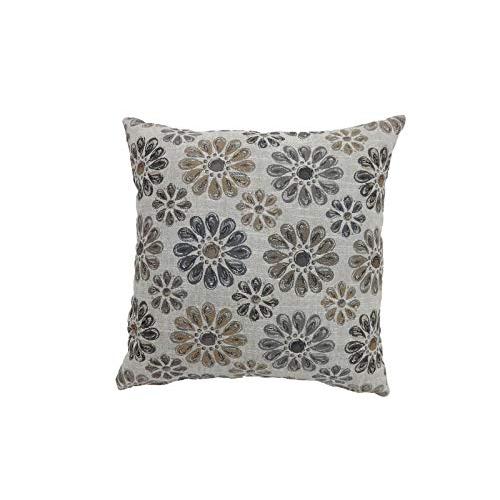 Contemporary Style Floral Designed Set of 2 Throw ...
