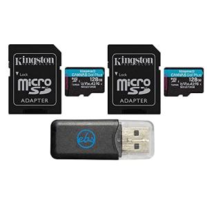Kingston 128GB MicroSD キャンバス Go Plus メモリーカード 2パック アダプター付き GoPro Hero 並行輸入