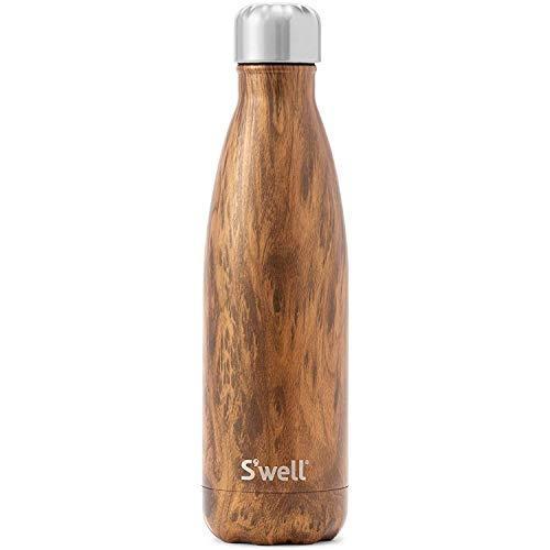 S&apos;well Teakwood Water Bottle  17 oz. by S&apos;well 並行輸...