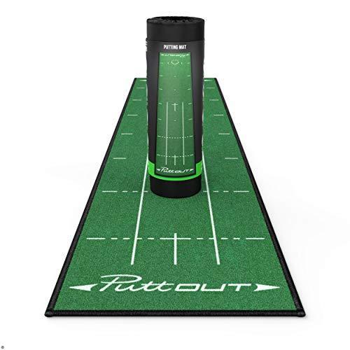 Green - PuttOut Pro Golf Putting Mat - Perfect You...