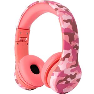 Snug Play+ 子供用ヘッドフォン 音量制限付き 幼児 男の子/女の子 - ピンク迷彩 並行輸入の商品画像