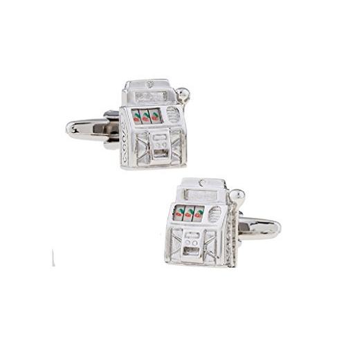 mrcuffスロットマシンGambling CasinoペアCufflinks in a Prese...