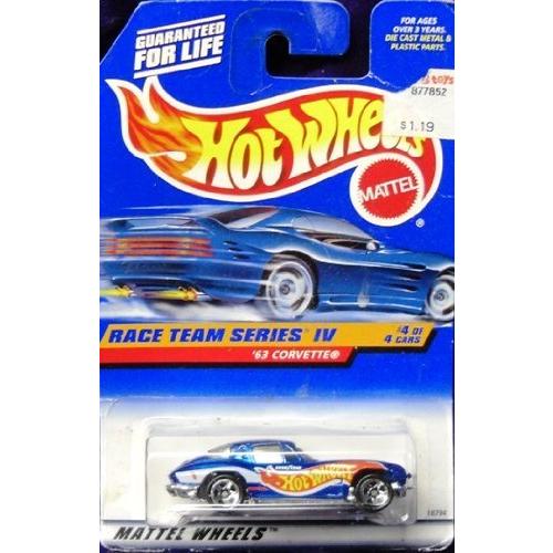 HOT Wheels 63 Corvette 1998 Race Team Series Iv #4...