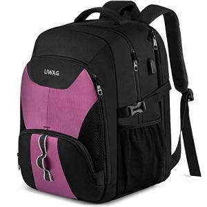 特大バックパック メンズ 50L 丈夫 旅行 ノートパソコン バックパック USB充電ポート付き US サイズ: 17inch カラー: 並行輸入｜good-quality