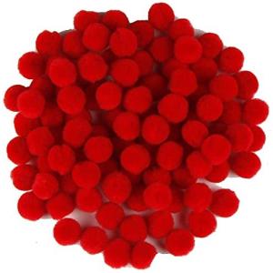 Touch Of Nature .5 Pom-Poms 100/Pkg-Red -POM.5-62007 並行輸入｜good-quality