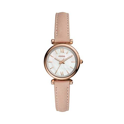 Fossil Women&apos;s Carlie Mini ES4699 Gold Leather Jap...