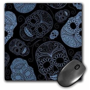 PS Creations - Blue sugar skulls day of the dead art - Mouse Pads 並行輸入の商品画像