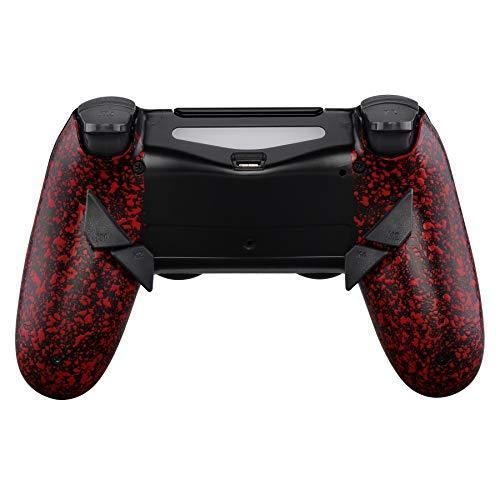 PS4 コントローラー用 リマッピング機能＆背面ボタン付きバックシェル テクスチャードレッド適合型式...