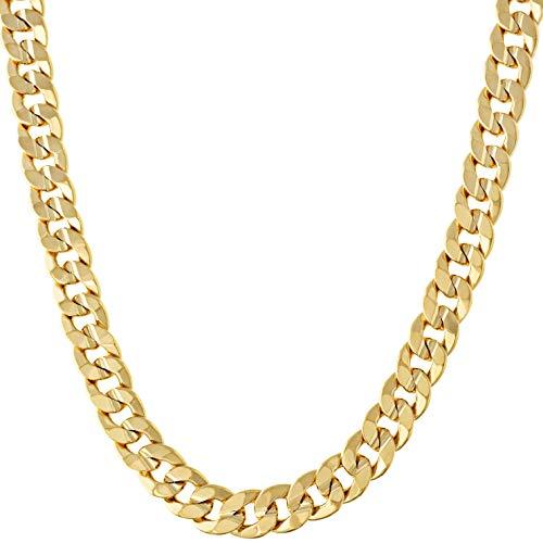 Lifetime Jewelry ネックレス キューバリンクチェーン 6mm 24K 半貴金属メタル...