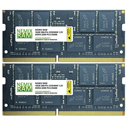 NEMIX RAM 32GB Kit 2x16GB DDR4-3200 PC4-25600 SO-D...