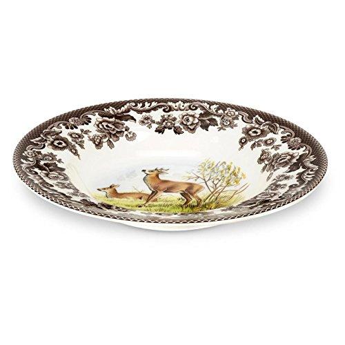 Spode Woodland Soup Plate 23cm deer 並行輸入