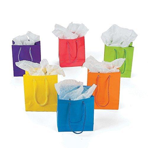 Lot of 12 Small Bright Neon Color Paper Gift Party...