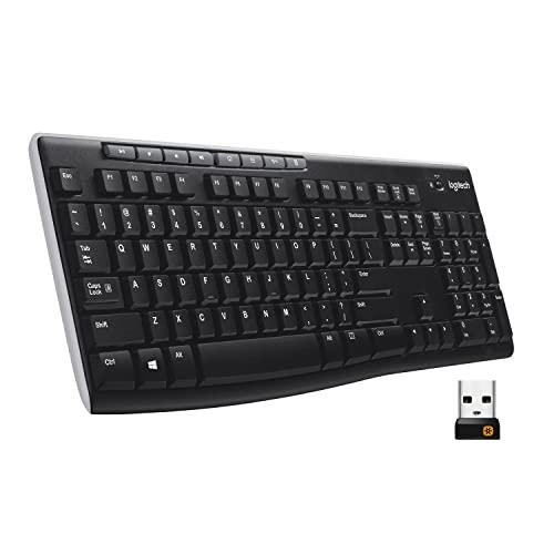 Logitech ワイヤレス US キーボード K270 ロングレンジ Unifying レシーバー...